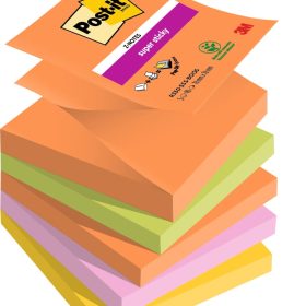 POST-IT Z-Notes Boost 76x76mm R330-5SS-BOOS 4-farbig ass. 5x90 Blatt