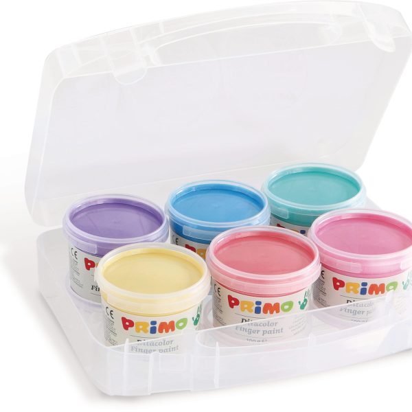 PRIMO Fingermalfarben 6x100g 229TPD100SP perl