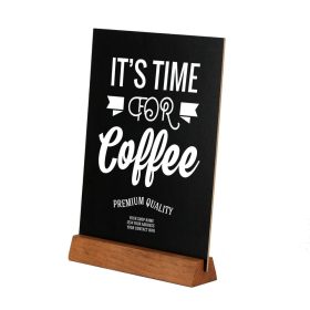 Tischaufsteller Kreidetafel Pyramid gebeizt