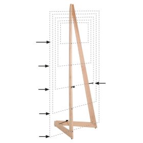 Design Staffelei aus Natur Buchenholz Outdoor