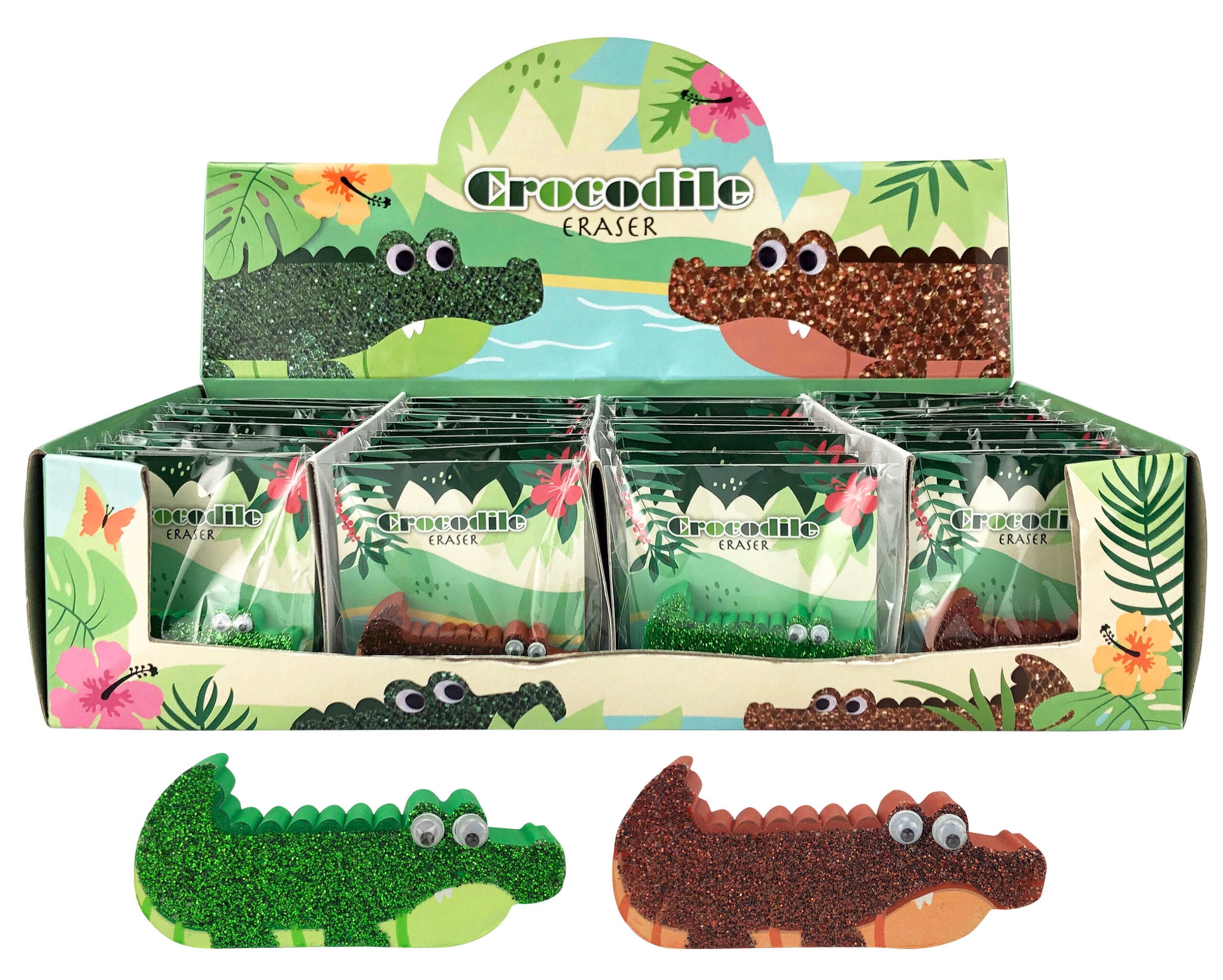 ROOST-4519-7612532054005 ROOST Radiergummi Krokodile 4519 2 ass. – Hochwertig & günstig bei ShopDeca