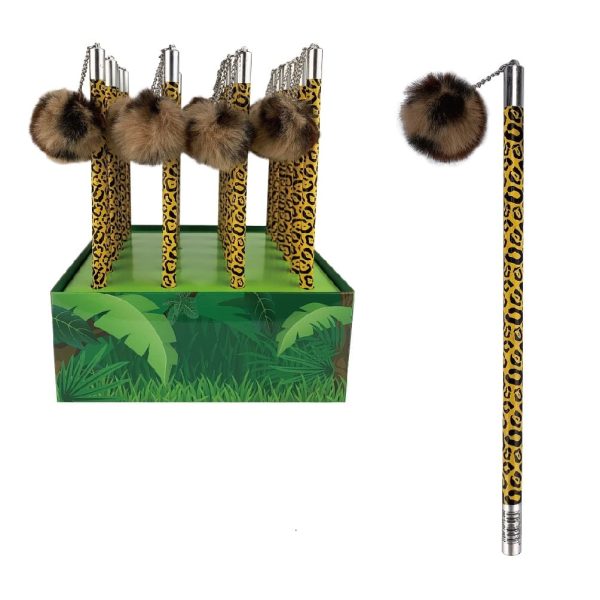 ROOST Bleistift Leopard HPTS-090 Pom Pom