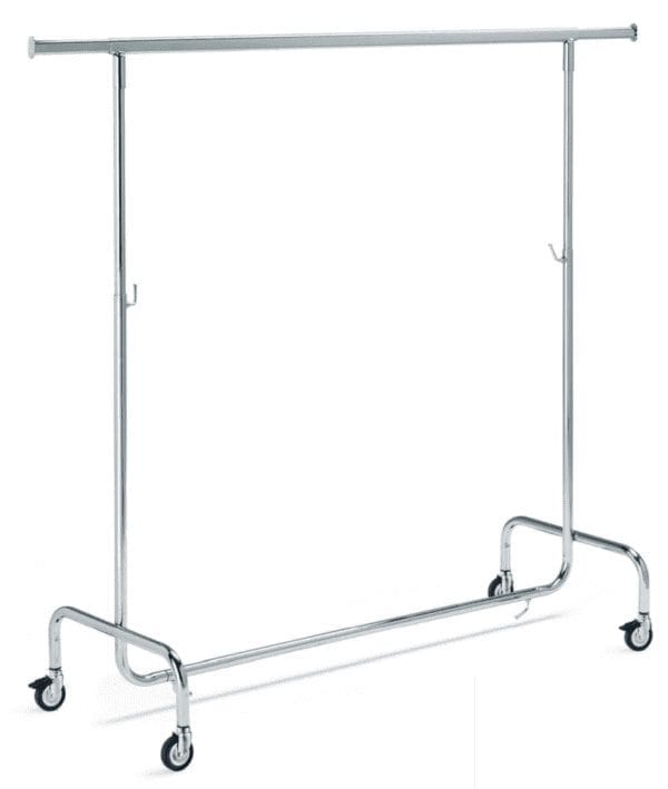 Rollstaender Kleiderständer Rollständer L140cm "basic" verchromt – Hochwertig & günstig bei ShopDeca