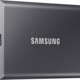 SAMSUNG SSD Portable T7 2TB MU-PC2T0T/WW USB 3.1 Gen. 2 Titan Grey