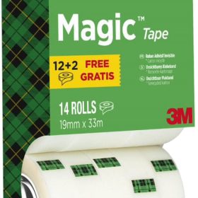 SCOTCH Magic Tape 810 EcoBox 19mmx33m 81933R14RTR transparent, 14 Rollen