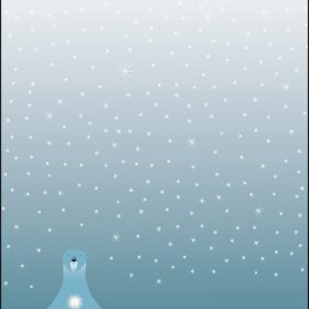 SIGEL Weihnachts-Motiv-Papier A4 DP259 Polar bear with candle