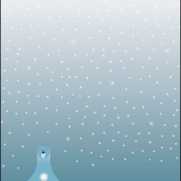 SIGEL Weihnachts-Motiv-Papier A4 DP259 Polar bear with candle