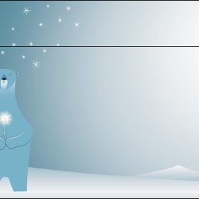 SIGEL Weihnachts-Umschlag 11x22cm DU259 Polar bear with candle