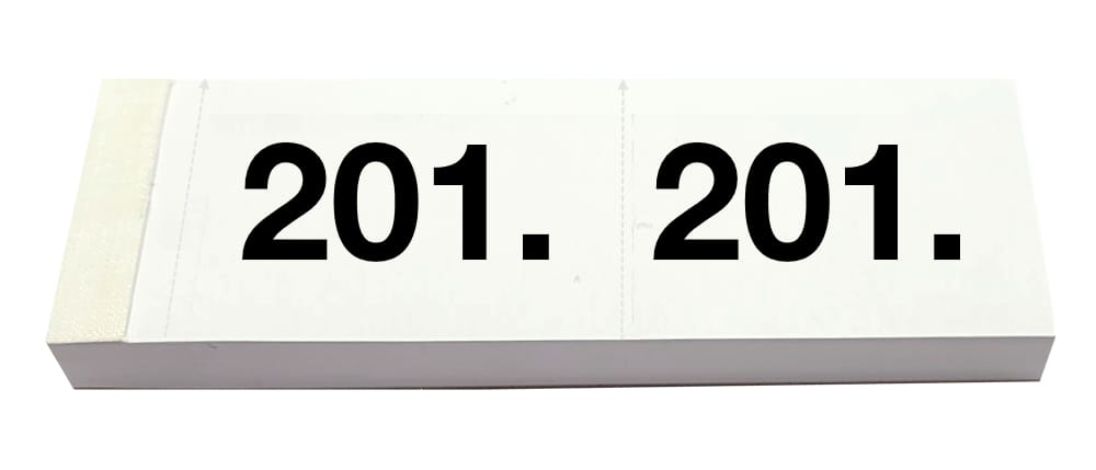 SIMPLEX-13084-7611468130845 SIMPLEX Garderobenblock Nr. 201-300 13084 weiss 100 Blatt – Hochwertig & günstig bei ShopDeca