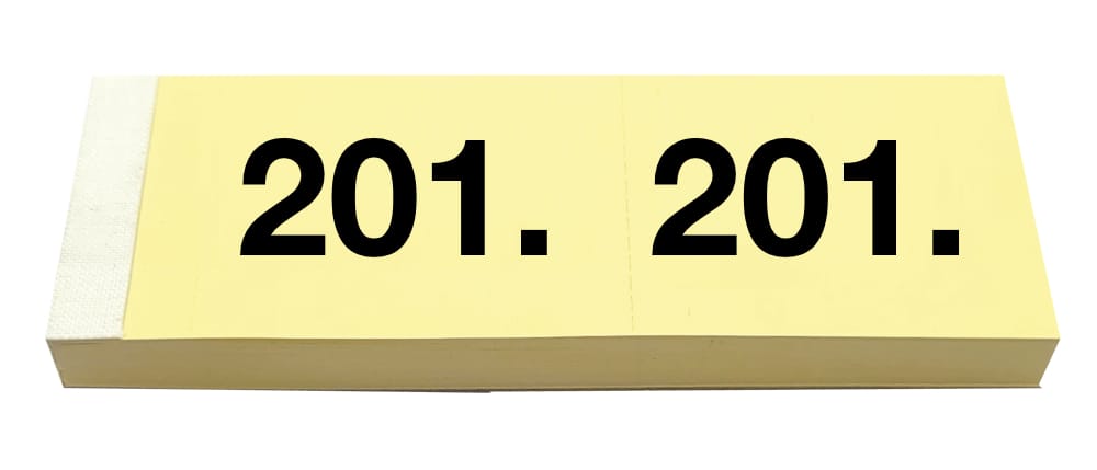 SIMPLEX-13085-7611468130852 SIMPLEX Garderobenblock 201-300 13085 gelb 100 Blatt – Hochwertig & günstig bei ShopDeca