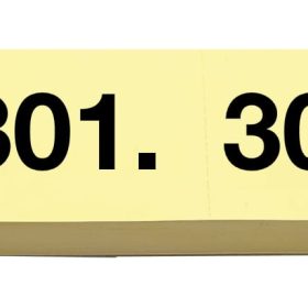 SIMPLEX Garderobenblock 301-400 13092 gelb 100 Blatt