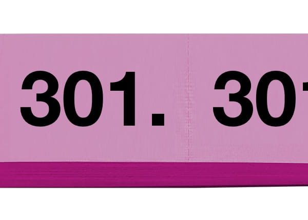 SIMPLEX Garderobenblock 301-400 13097 pink 100 Blatt