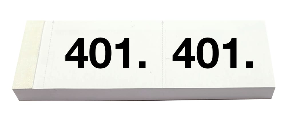 SIMPLEX-13098-7611468130982 SIMPLEX Garderobenblock 401-500 13098 weiss 100 Blatt – Hochwertig & günstig bei ShopDeca