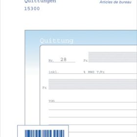 SIMPLEX Quittungen D A6 15300D blau/weiss 50x2 Blatt