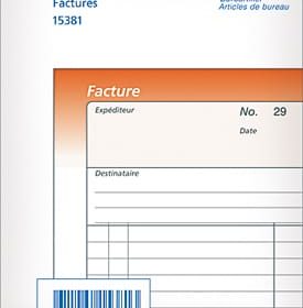 SIMPLEX Rechnungen F A6 15381F orange/weiss 50x2 Blatt