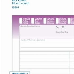 SIMPLEX Kombiblock D/F/I A5 15507 Durchschreibepapier 50x2 Blatt