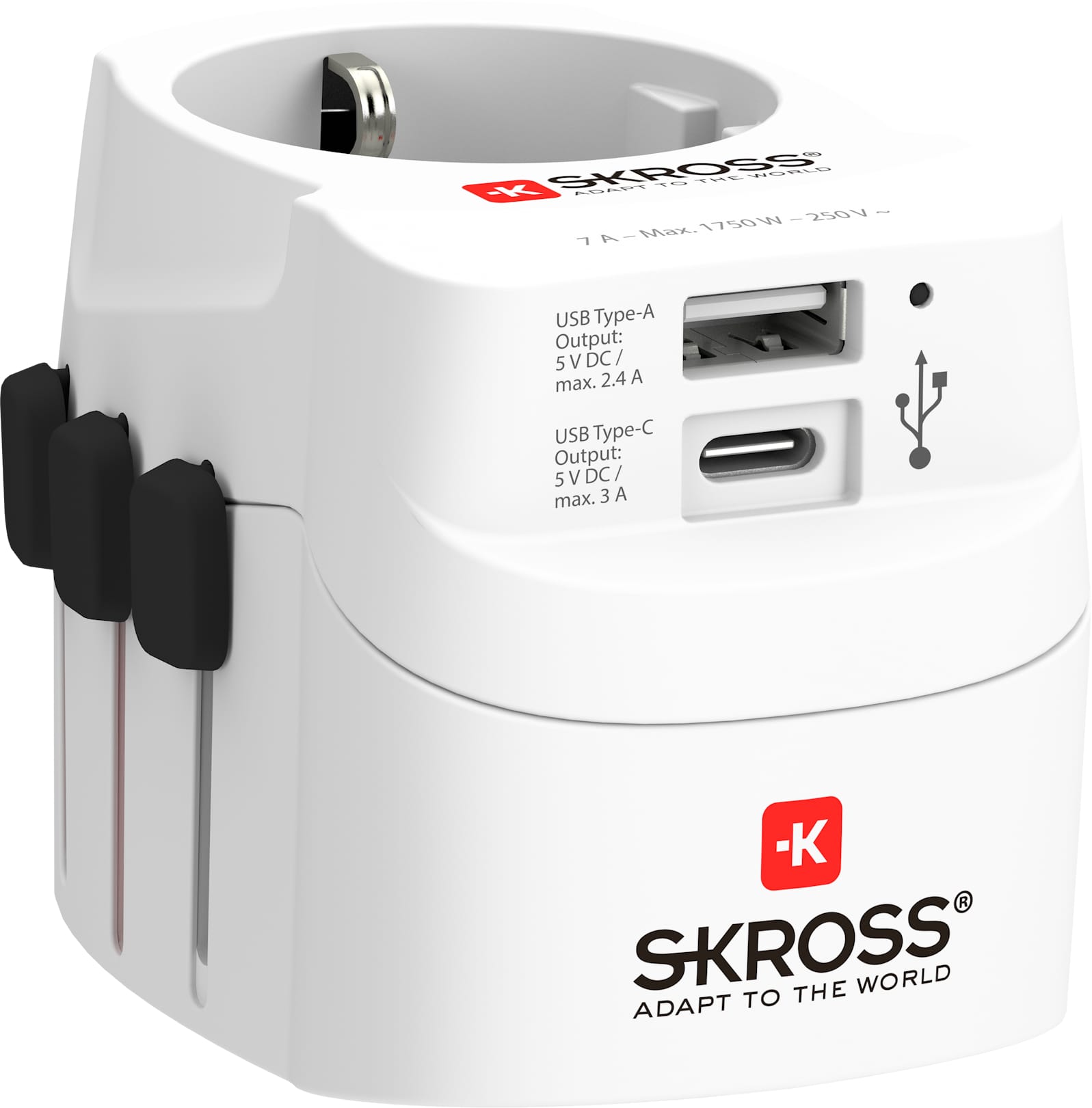 SKROSS-1.302462-7640166323648 SKROSS World Travel Adapter 1.302462 PRO Light USB (AC) – Hochwertig & günstig bei ShopDeca