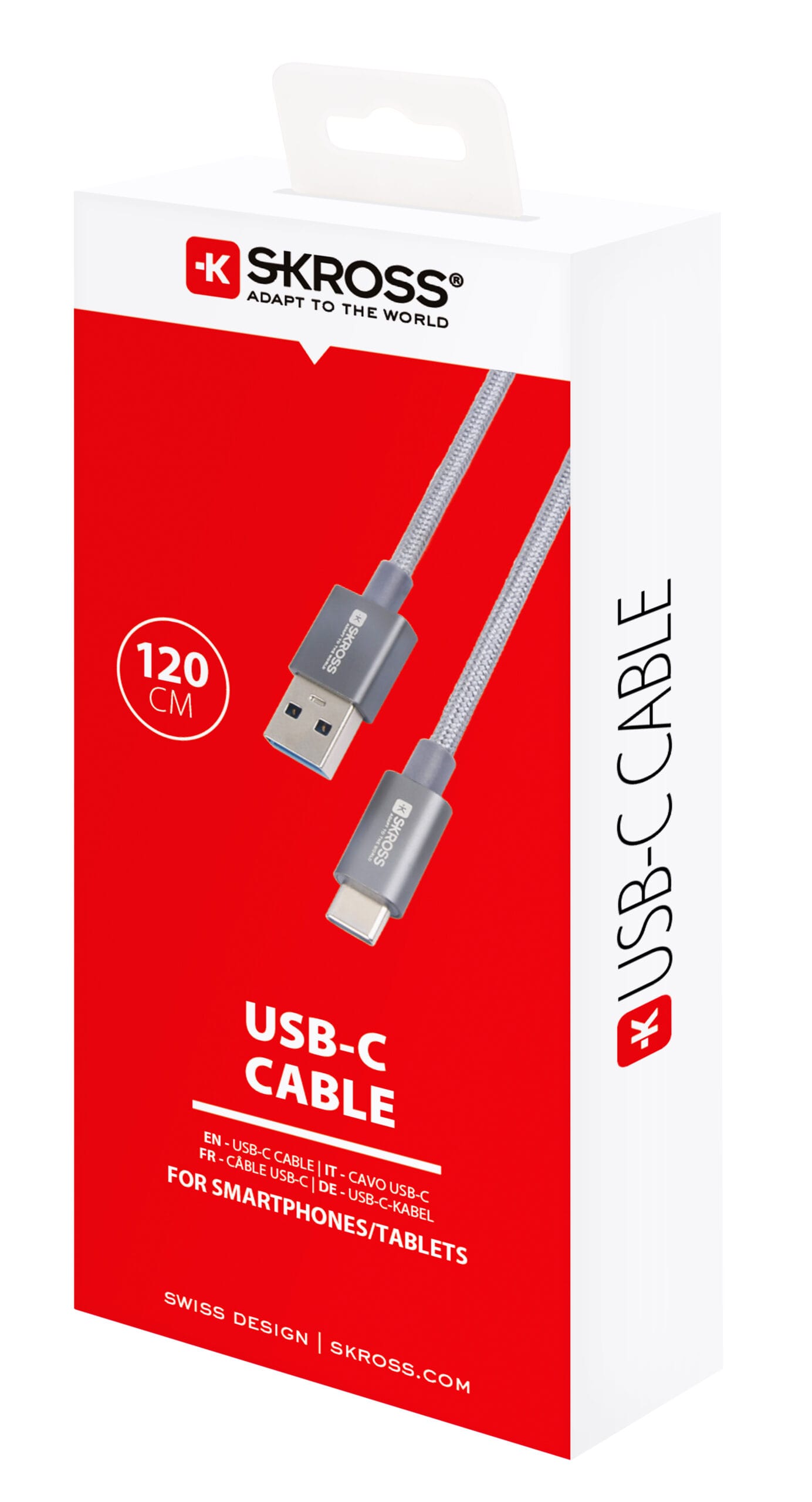 SKROSS-SKCA0012A-C120CN-7640166326069 SKROSS USB-C Cable 3.0 SKCA0012A-C120CN 1.2m Space Grey – Hochwertig & günstig bei ShopDeca