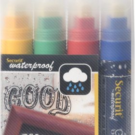 Securit Kreidemarker, 7-15mm, Colour Wasserfest 4 Stk.