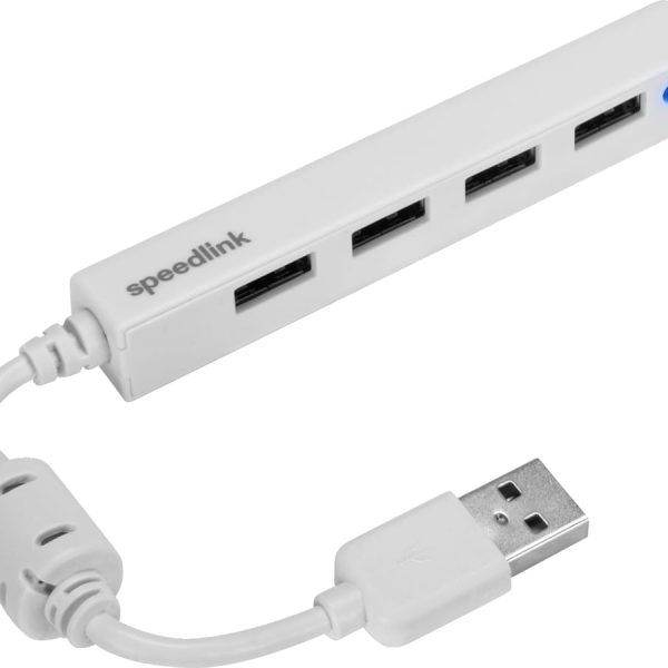 SPEEDLINK SNAPPY USB Slim Hub 2.0 SL140000W 4-port, passive, white