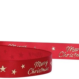 SPYK Band Merry christmas Stars 1097.1654 16mmx3m rot