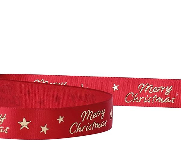 SPYK Band Merry christmas Stars 1097.1654 16mmx3m rot