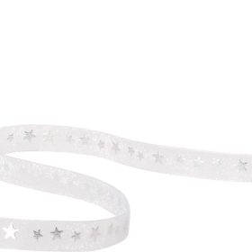 SPYK Band Cubino Stellare 1596.1064 10mmx4 m Weiss-Silber