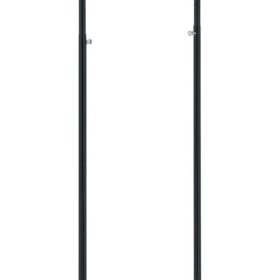 Kleiderständer Rollständer "mini" L60cm, schwarz - verchromt
