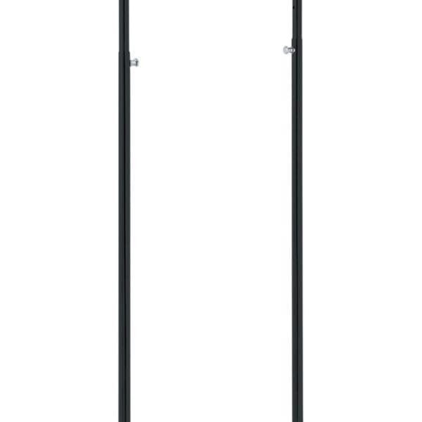 Kleiderständer Rollständer "mini" L60cm, schwarz - verchromt