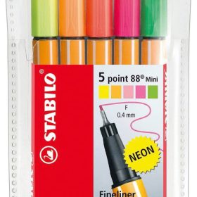 STABILO Point 88 MINI 0,4mm 68805-1 neon 5er Etui