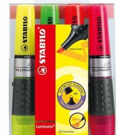 STABILO Textmarker LUMINATOR 2-5mm 71/4 4-farbig ass.