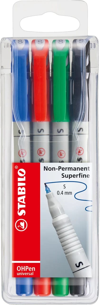 STABILO-851-4-4006381115162 STABILO OHP Pen non-perm. S 851/4 4er Etui – Hochwertig & günstig bei ShopDeca