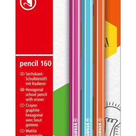 STABILO Bleistift 160 mit Gummi HB B-50500-10 assortiert 3 Stk.