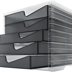 STYRO Styroswingbox light 275-8430.922 transp/anthrazit 5 Schubl.