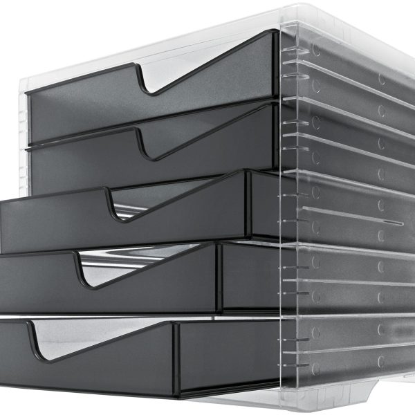 STYRO Styroswingbox light 275-8430.922 transp/anthrazit 5 Schubl.