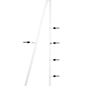 Tragbare Staffelei Outdoor weiss