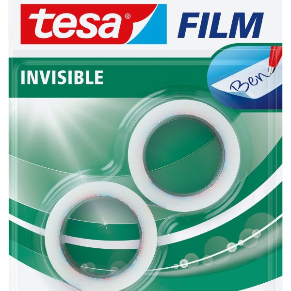 TESA Tesafilm 19mmx10m 57649-00001 invisible 2 Rollen