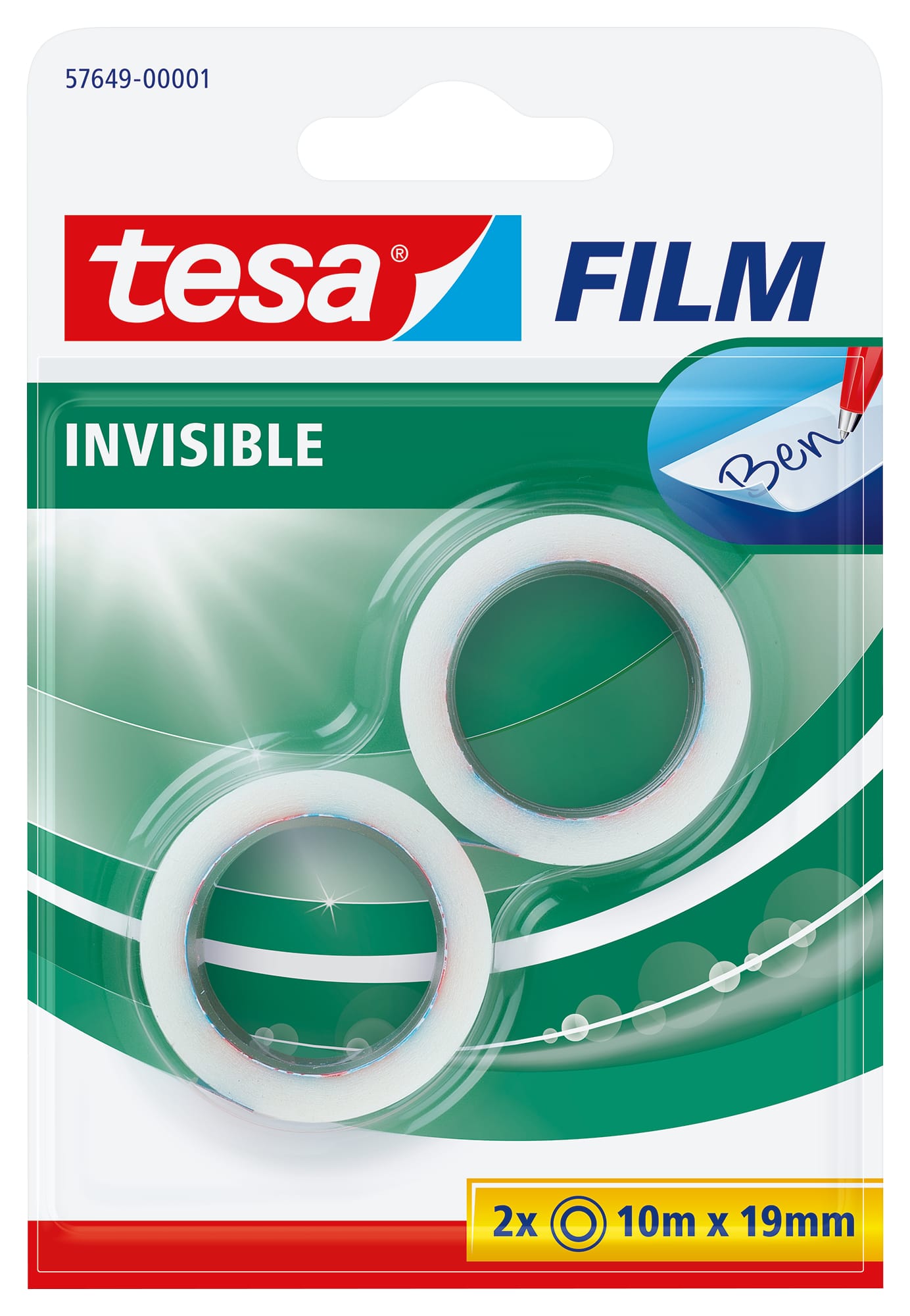 TESA-57649-00001-4042448140302 TESA Tesafilm 19mmx10m 57649-00001 invisible 2 Rollen – Hochwertig & günstig bei ShopDeca