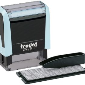 TRODAT Printy 4911 Typo 3 Zeilen Text 180853 pastellblau