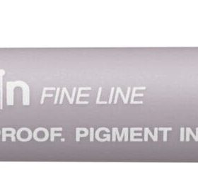 UNI-BALL Fineliner Pin Brush PINBR-200(S) LIGHT GREY hellgrau