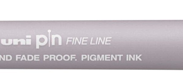 UNI-BALL Fineliner Pin Brush PINBR-200(S) LIGHT GREY hellgrau