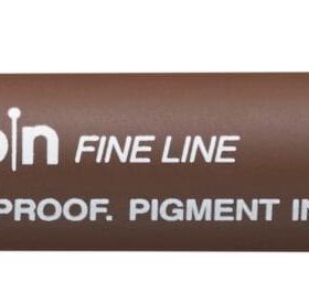UNI-BALL Fineliner Pin Brush PINBR-200(S) SEPIA sepia braun