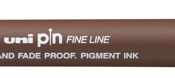 UNI-BALL Fineliner Pin Brush PINBR-200(S) SEPIA sepia braun