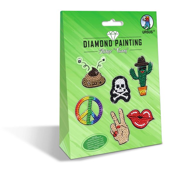 URSUS Diamond Sticker Funny 43500003 10x15cm 2 Bogen