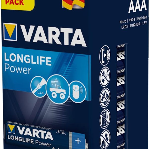 VARTA Batterie Longlife Power 4903121194 LR03/AAA 40er-Blister