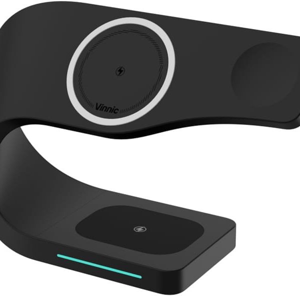 VINNIC 4-in-1 Diran Wirel.Charger VP-PD-31WCPBK iPh.AirPods&Apple Watch Bl.