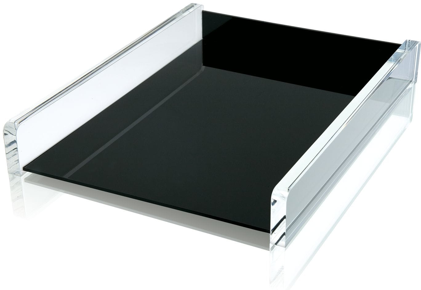 WEDO-608001-4003801796437 WEDO Briefablage EXKLUSIV Acryl 608001 31x4.8x24.2cm schwarz/transp. – Hochwertig & günstig bei ShopDeca