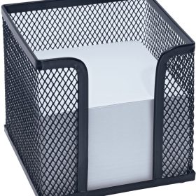 WEDO Zettelbox OFFICE 65701 10x10x10cm Metall schwarz