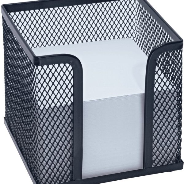 WEDO Zettelbox OFFICE 65701 10x10x10cm Metall schwarz
