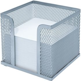WEDO Zettelbox OFFICE 65754 10x10x10cm Metall silber